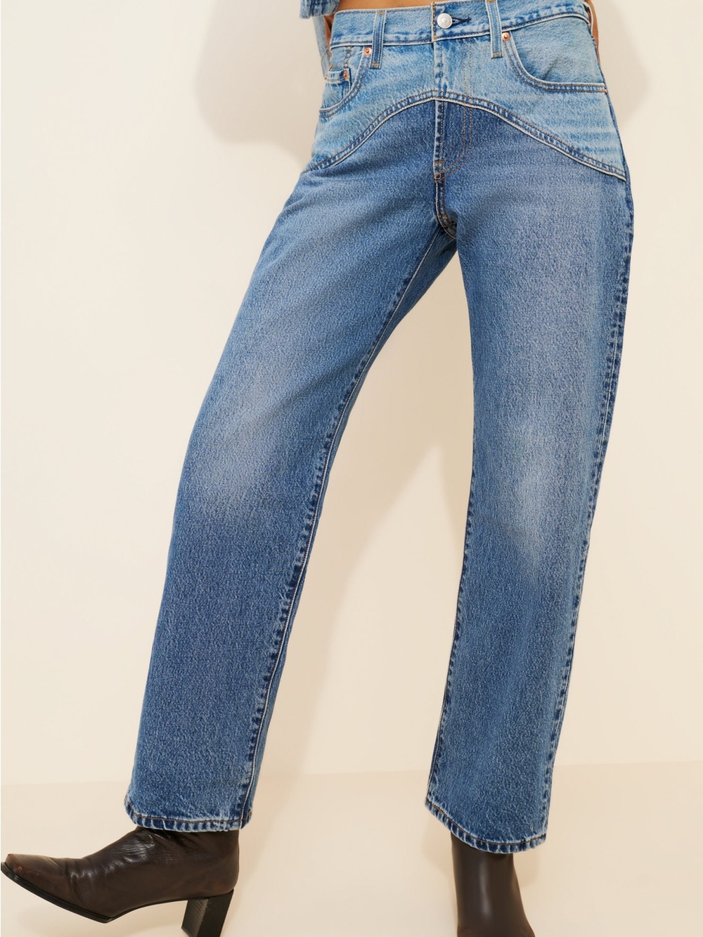 Levis 501 90's Western Two-Tone Jeans